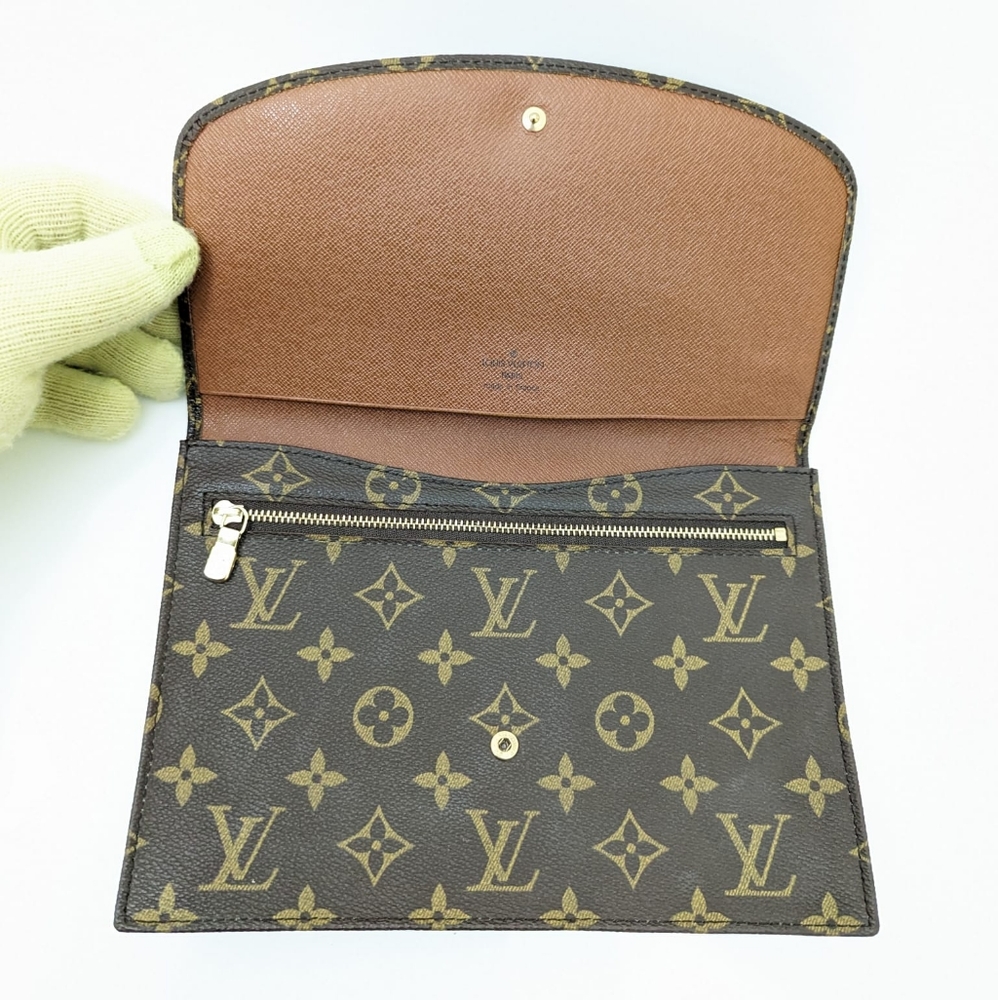 ✨️💎Excellent conditio Authentic Louis Vuitton Pochette Rabat Monogram 23 Clutch - Picture 10 of 17